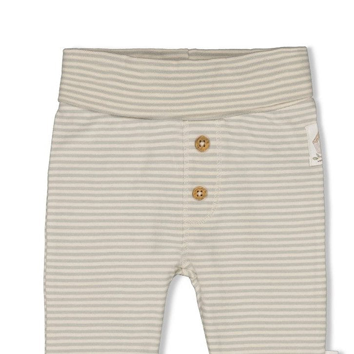 FALL FAVORITES - Peached Inside Jersey Stripe Pants