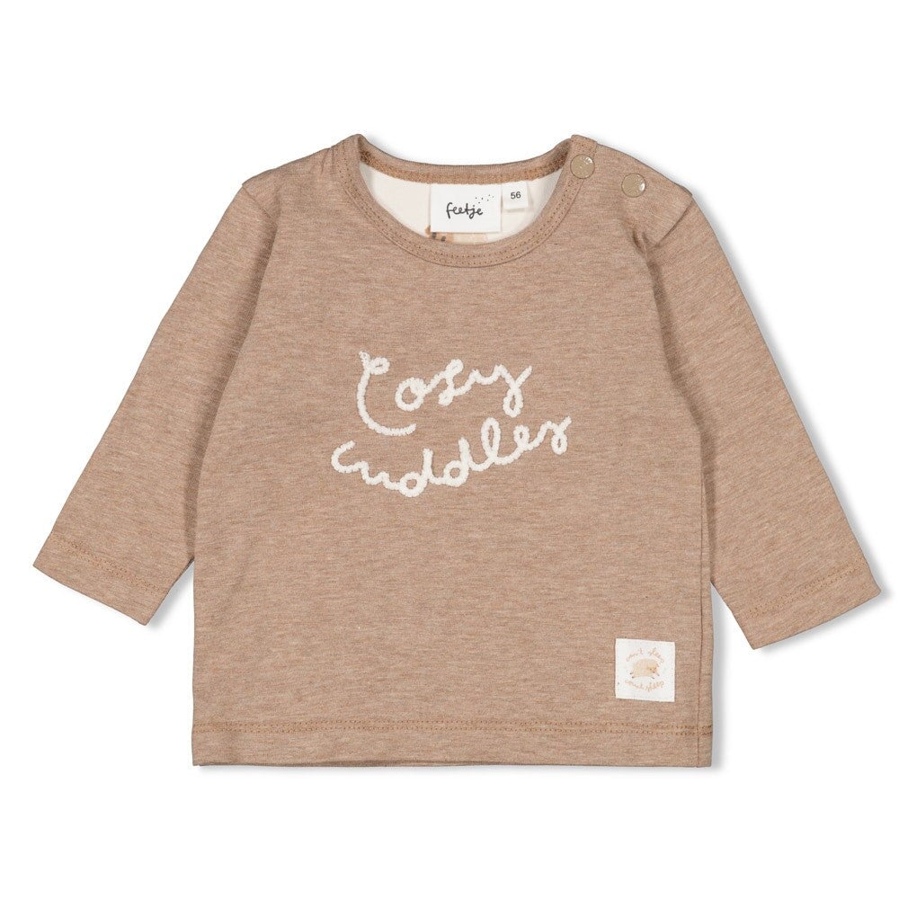 SLEEPY SHEEPY - "cozy cuddles" Peached Inside Jersey Fashion Top