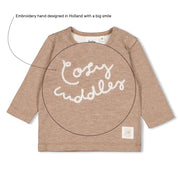 SLEEPY SHEEPY - "cozy cuddles" Peached Inside Jersey Fashion Top