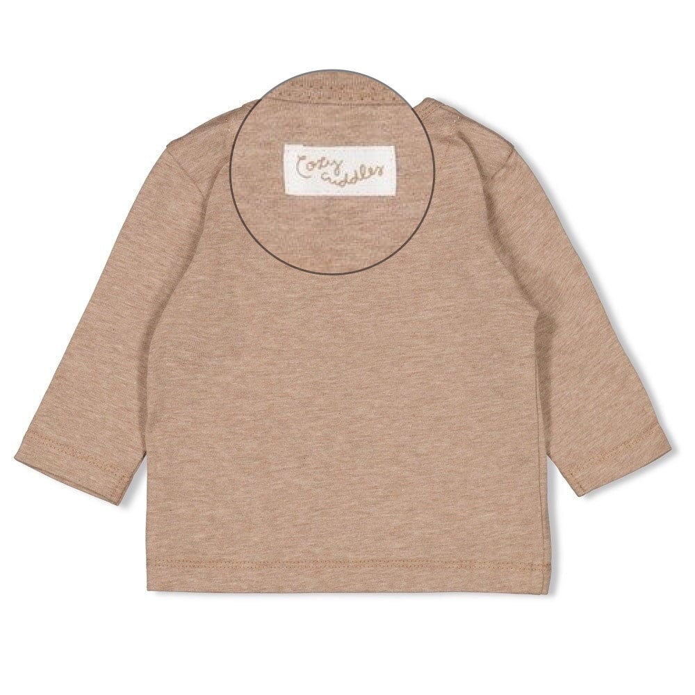 SLEEPY SHEEPY - "cozy cuddles" Peached Inside Jersey Fashion Top