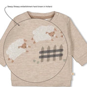 SLEEPY SHEEPY - Fleece Knit "Jumping Sheep" Sweat Top