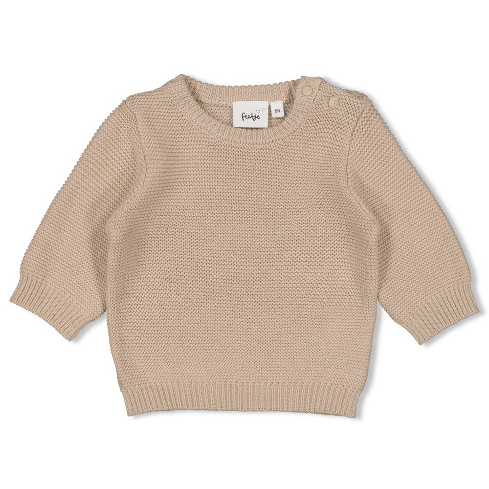 SLEEPY SHEEPY -All Organic Cotton 4-Yarn Knit Cozy Sweater