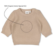 SLEEPY SHEEPY -All Organic Cotton 4-Yarn Knit Cozy Sweater