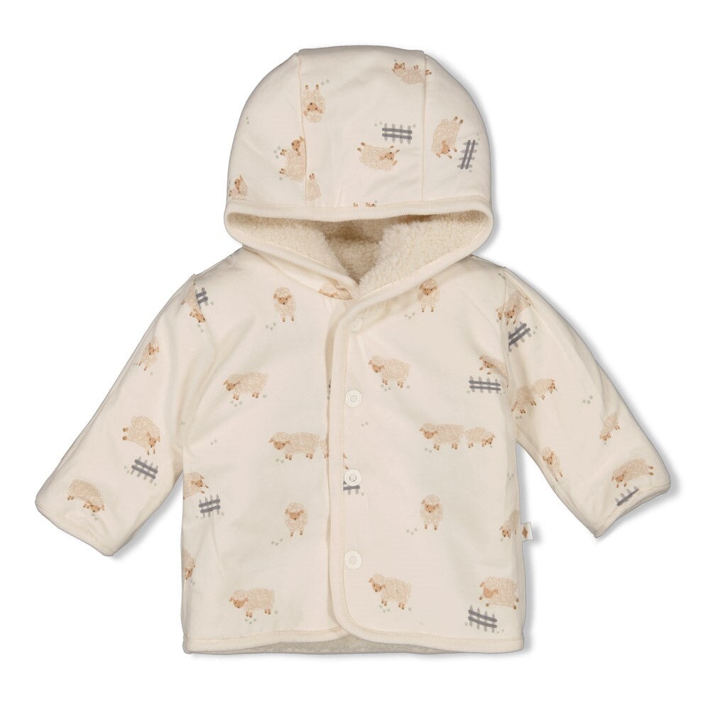 SLEEPY SHEEPY - Keepsake Reversible Teddy Jacket with Hood