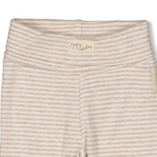 SLEEPY SHEEPY - 2x2 Ribbed Knit “cozy cuddles” Stripe Fashion Pants