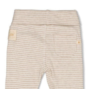 SLEEPY SHEEPY - 2x2 Ribbed Knit “cozy cuddles” Stripe Fashion Pants