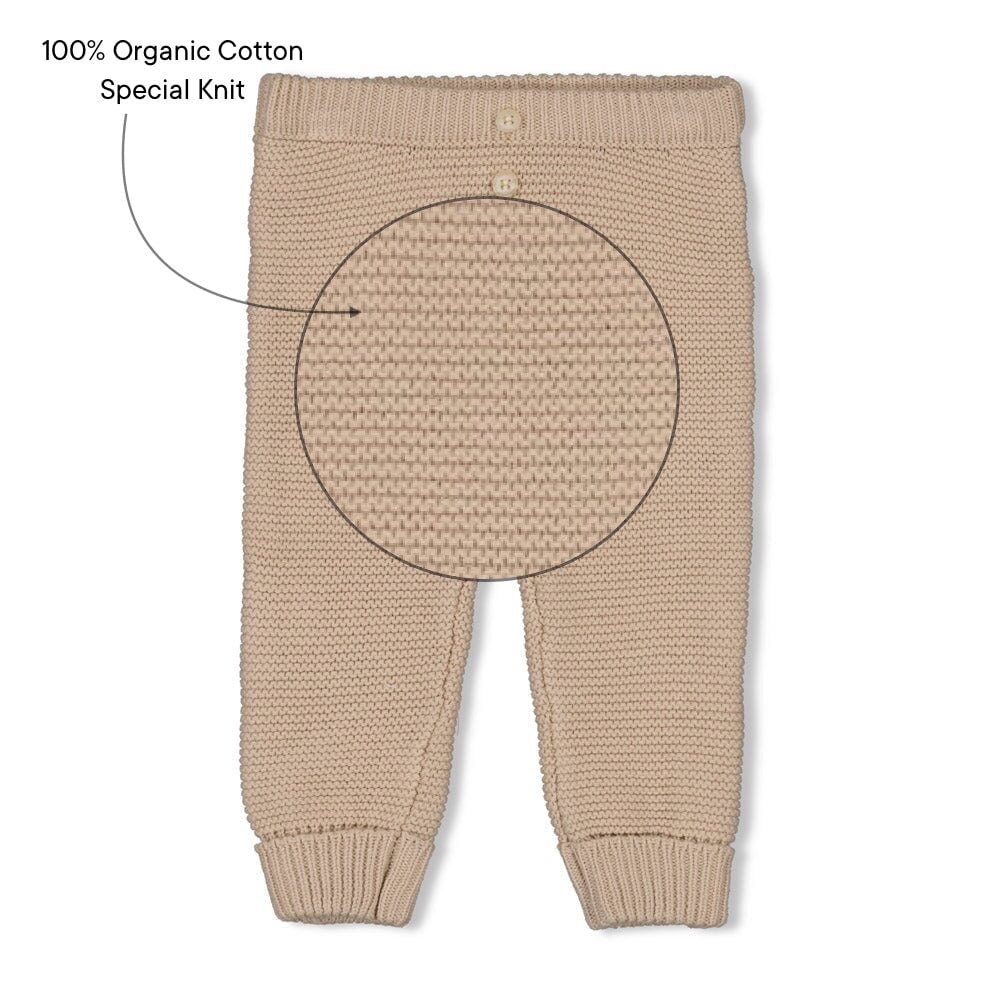 SLEEPY SHEEPY - Organic Cotton 4-Yarn Knit Cozy Pants