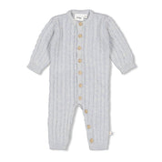 THE KNITS - Classic Keepsake Homespun Style Cable Knit Coverall