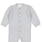 THE KNITS - Classic Keepsake Homespun Style Cable Knit Coverall