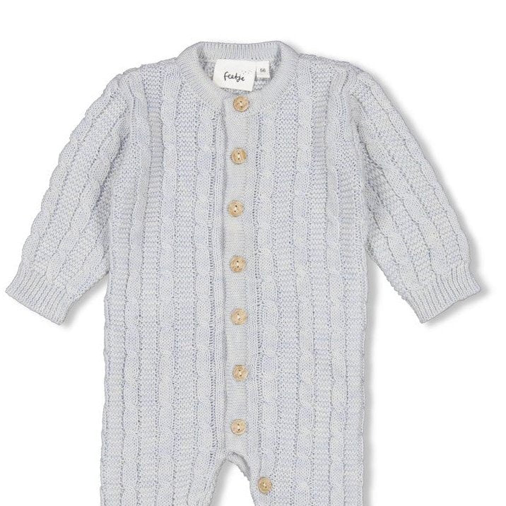 THE KNITS - Classic Keepsake Homespun Style Cable Knit Coverall