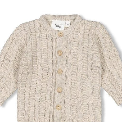 THE KNITS - Classic Keepsake Homespun Style Cable Knit Coverall