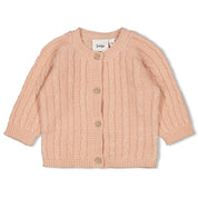 THE KNITS - Homespun Style Cable Knit Cardigan Sweater
