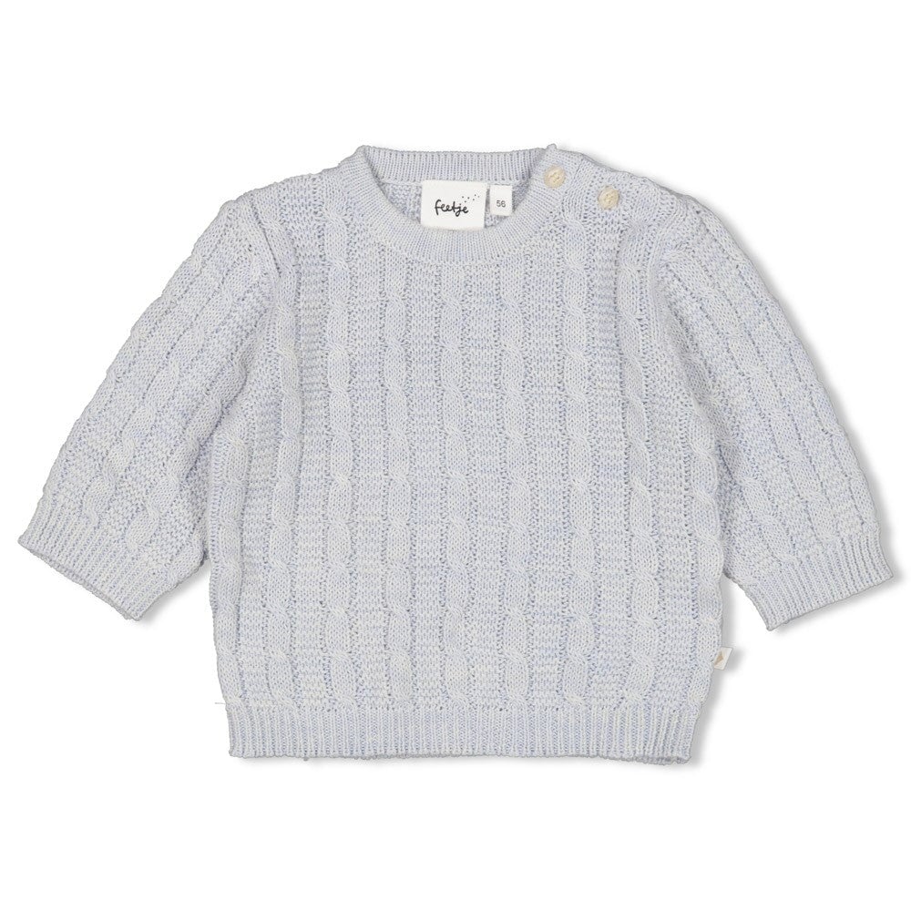THE KNITS - Homespun Style Cable Knit Sweater