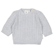 THE KNITS - Homespun Style Cable Knit Sweater
