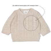 THE KNITS - Homespun Style Cable Knit Sweater
