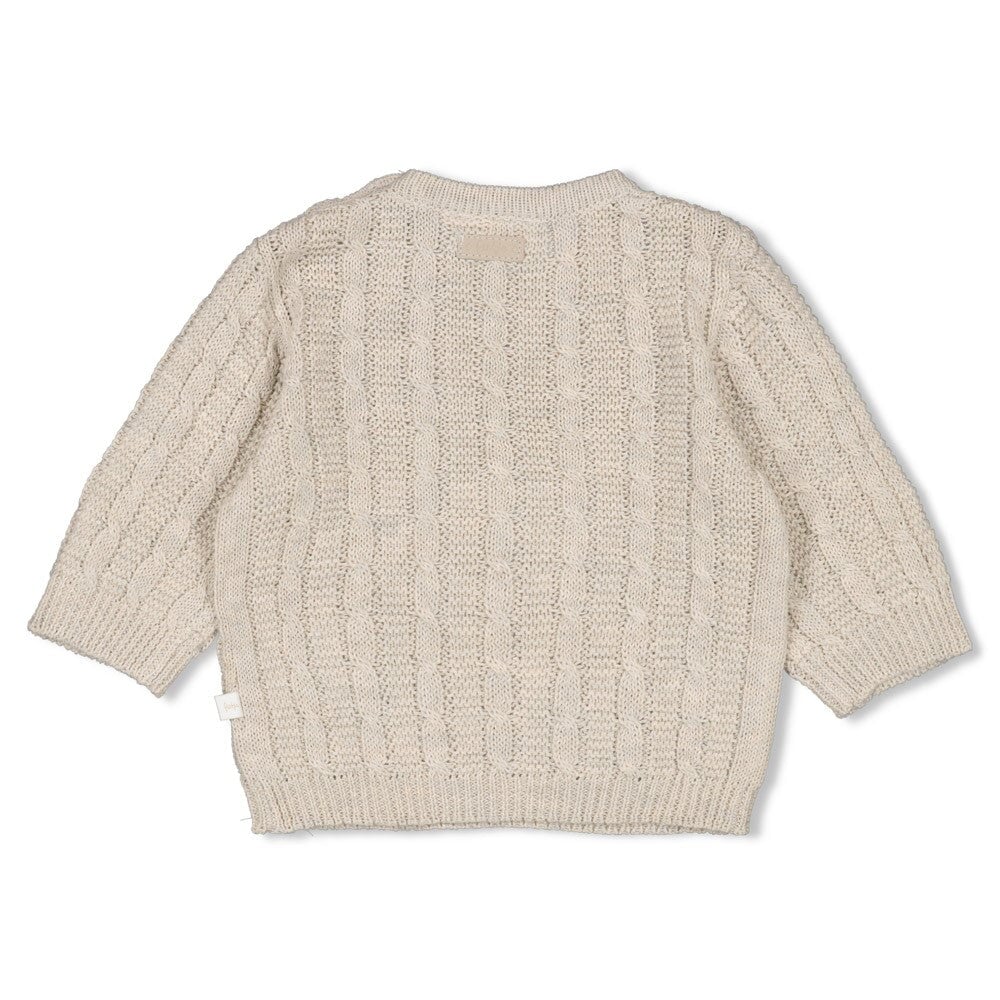 THE KNITS - Homespun Style Cable Knit Sweater