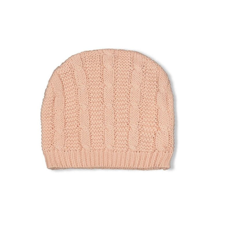THE KNITS - Homespun Style Cable Knit Bonnet