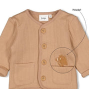 HOWDY - Organic Cotton Padded Double Knit Button-Up Jacket