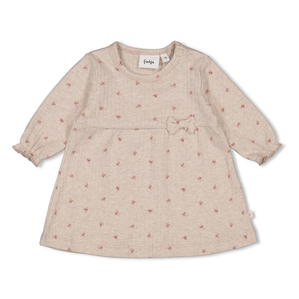 MORNING SUN Ribbed - Collection Flower Print Rib Swing Dress