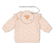 MORNING SUN - Double Knit Ruffle Sweat Top