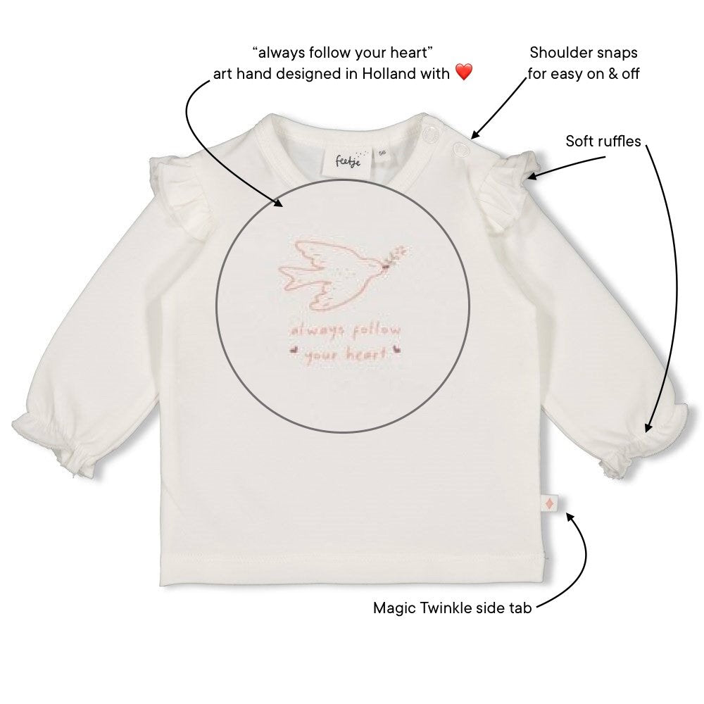 MORNING SUN - "Always Follow Your Heart" Fashion Top