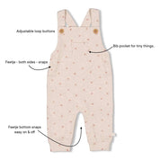 MORNING SUN - 8x2 Rib Baby Keepsake  Overalls
