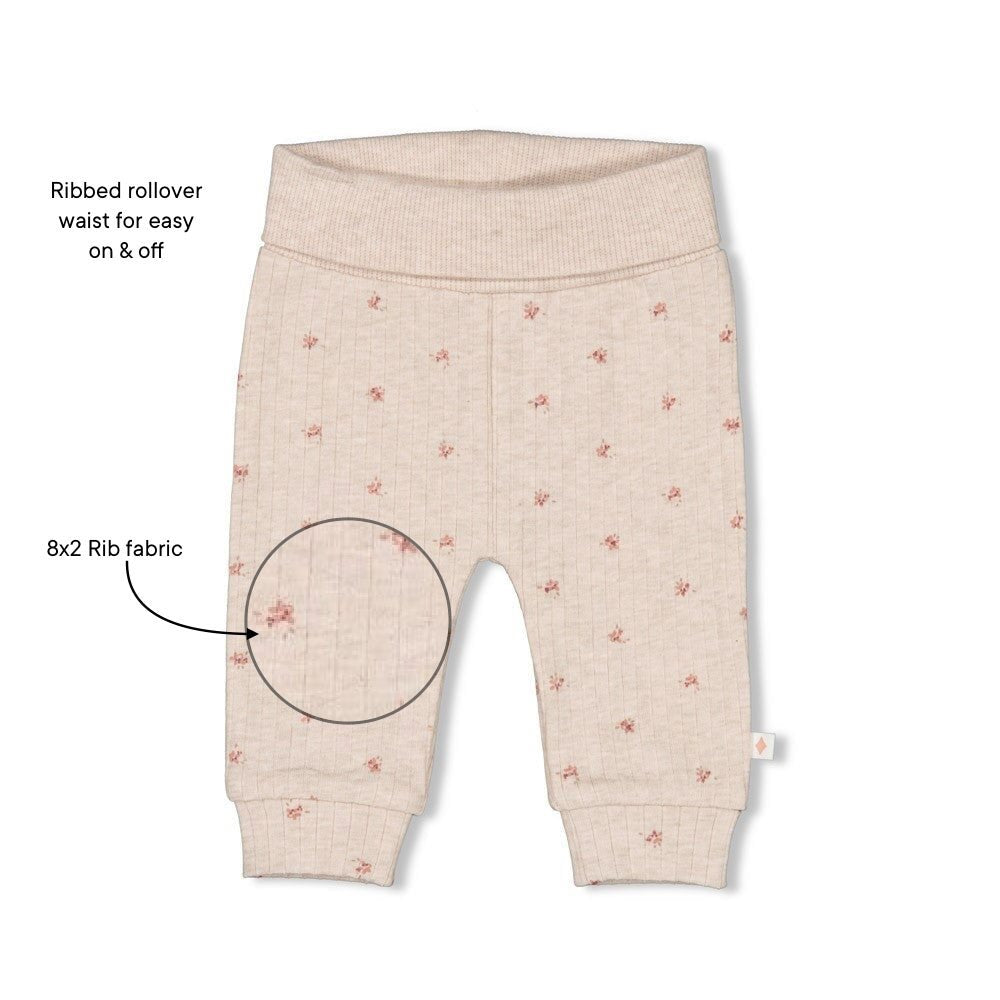 MORNING SUN - 8x2 Rib Knit Fashion Pants