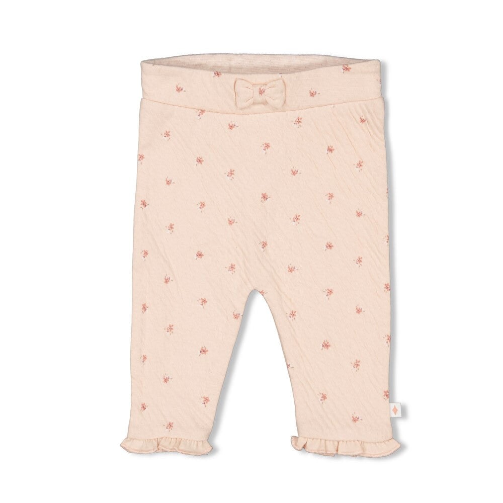MORNING SUN - Flower Print Double Knit Baby Pants