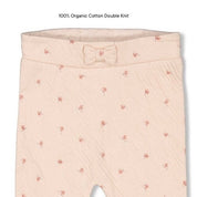 MORNING SUN - Flower Print Double Knit Baby Pants