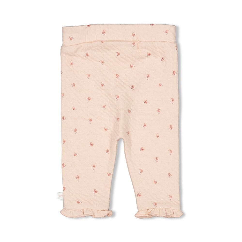 MORNING SUN - Flower Print Double Knit Baby Pants