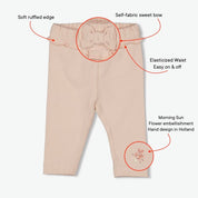 MORNING SUN - Peached Inside Soft Jersey Baby Leggings