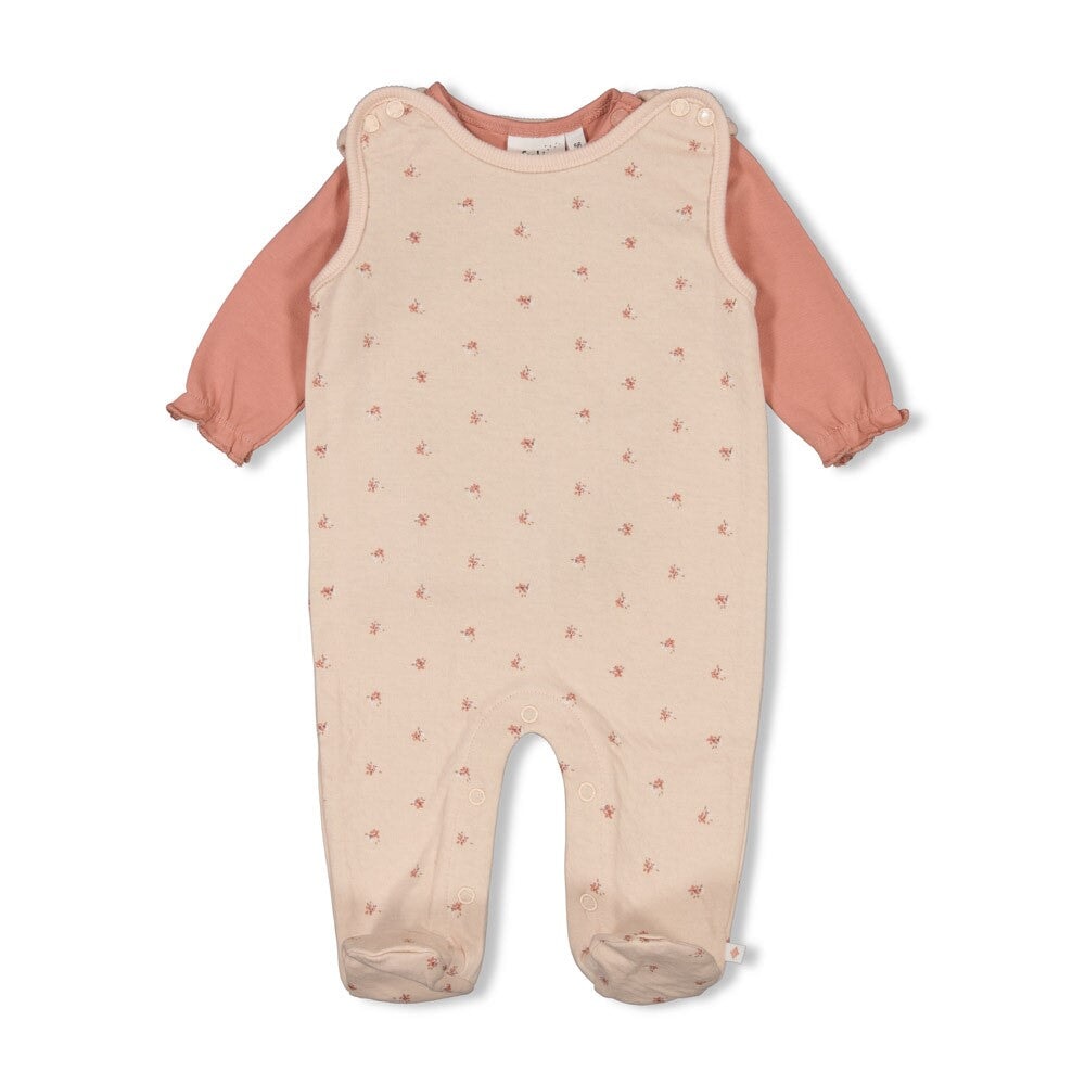 MORNING SUN - Two-Piece Footed Romper Set