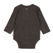 ROARSOME - Organic Cotton Slub Ribbed Long Sleeve Bodysuit