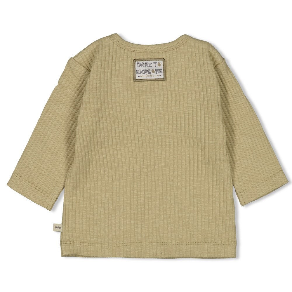 ROARSOME - Organic Cotton Slub Ribbed Henley Top