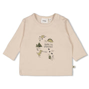 ROARSOME - Organic Cotton "Dare to Explore" Peached Jersey Top