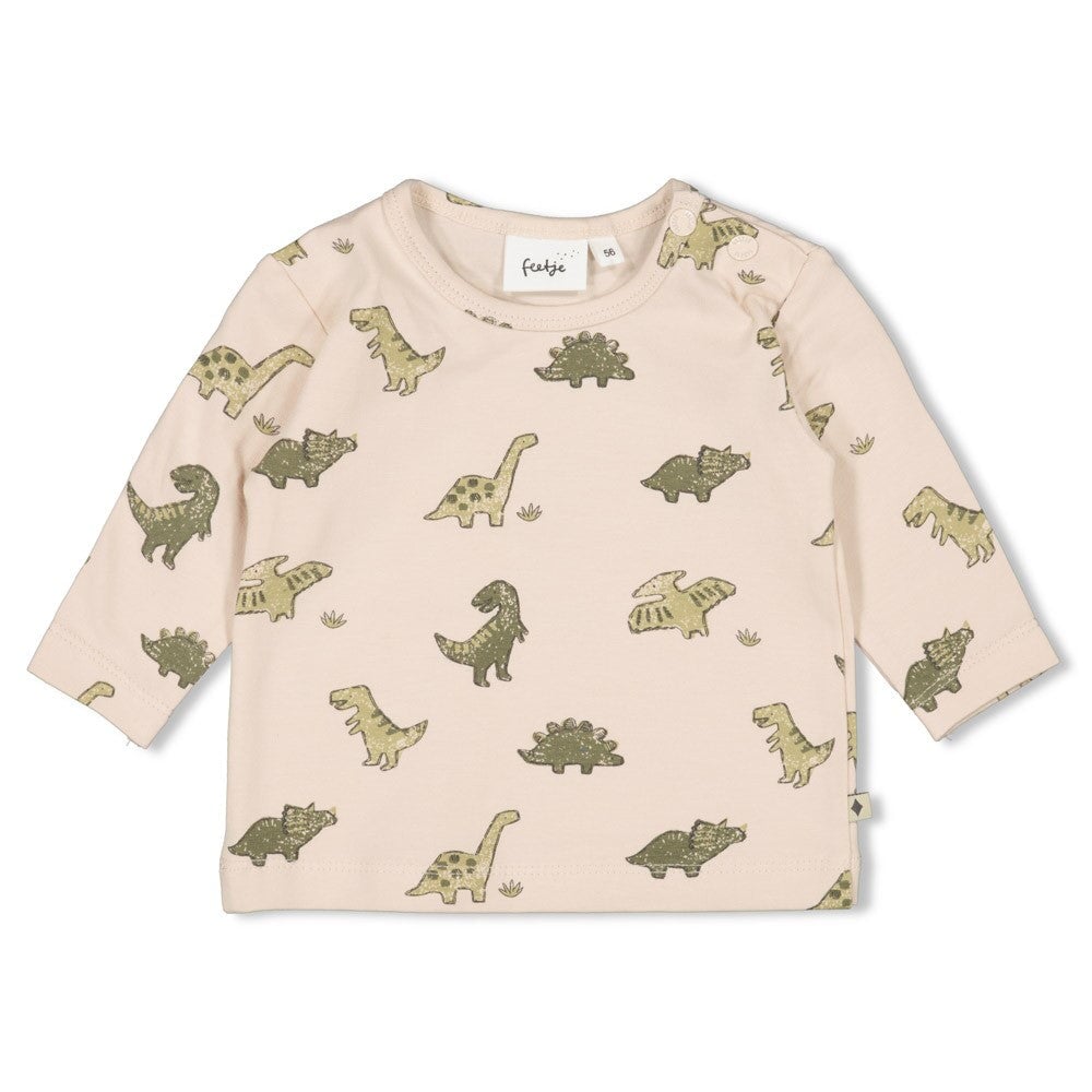 ROARSOME - Organic Cotton Dinosaur Peached Jersey Fashion Top