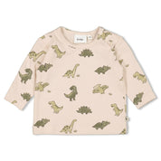 ROARSOME - Organic Cotton Dinosaur Peached Jersey Fashion Top