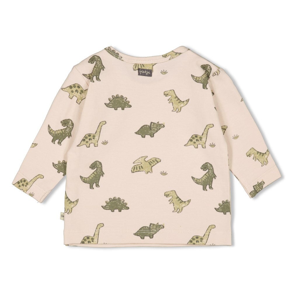 ROARSOME - Organic Cotton Dinosaur Peached Jersey Fashion Top