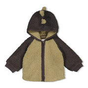 ROARSOME - Sustainable Teddy Bouclé Padded Dinosaur Hooded Jacket