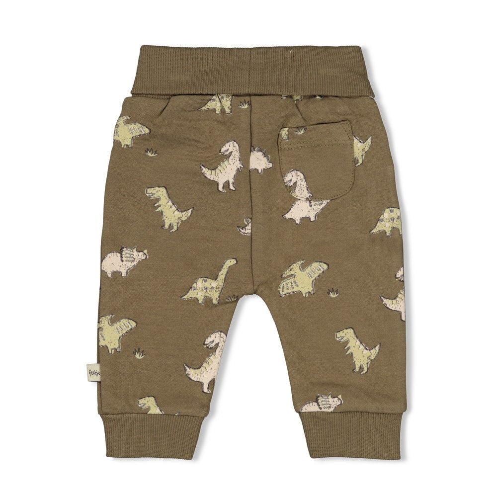 ROARSOME - Organic Cotton Dinosaur Peached French Terry Fashion Pants