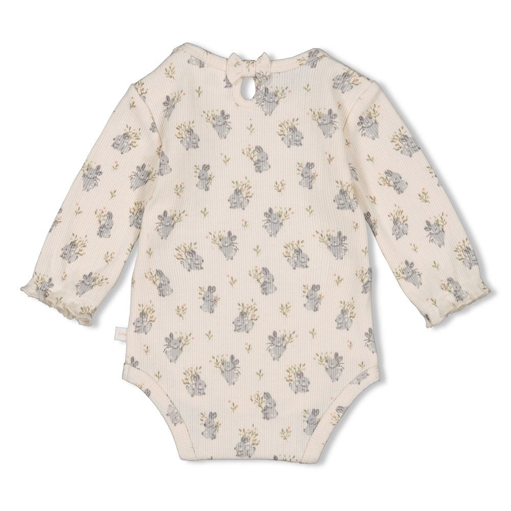 FIELDS OF GREEN - Signature Allover Print Fancy Rib Knit Body