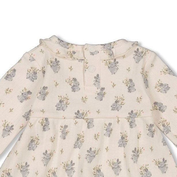 FIELDS OF GREEN - Very Sweet Fancy Rib Knit Dress