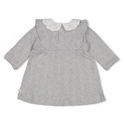 FIELDS OF GREEN - Rib Ajour Lace Collar Fashion Dress