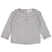 FIELDS OF GREEN - Organic Cotton Rib Ajour Fashion Top