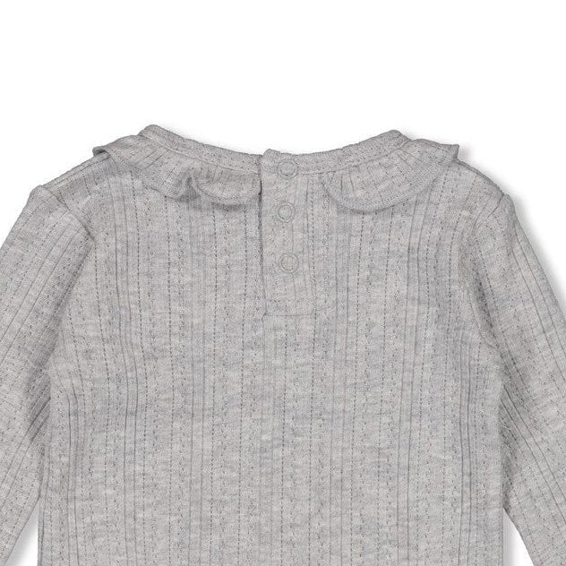 FIELDS OF GREEN - Organic Cotton Rib Ajour Fashion Top