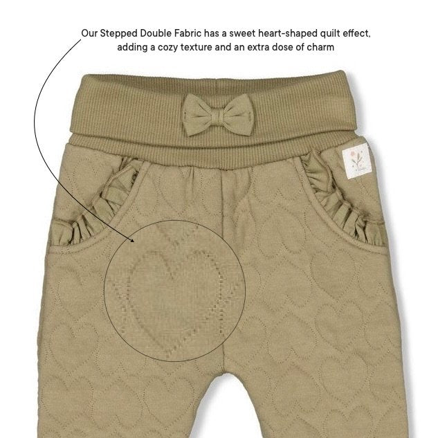 FIELDS OF GREEN - Stepped Double Fabric Fashion Pants