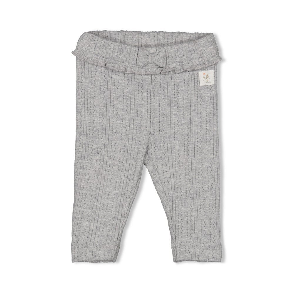 FIELDS OF GREEN - Organic Cotton Rib Ajour Knit Leggings