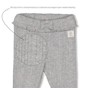 FIELDS OF GREEN - Organic Cotton Rib Ajour Knit Leggings