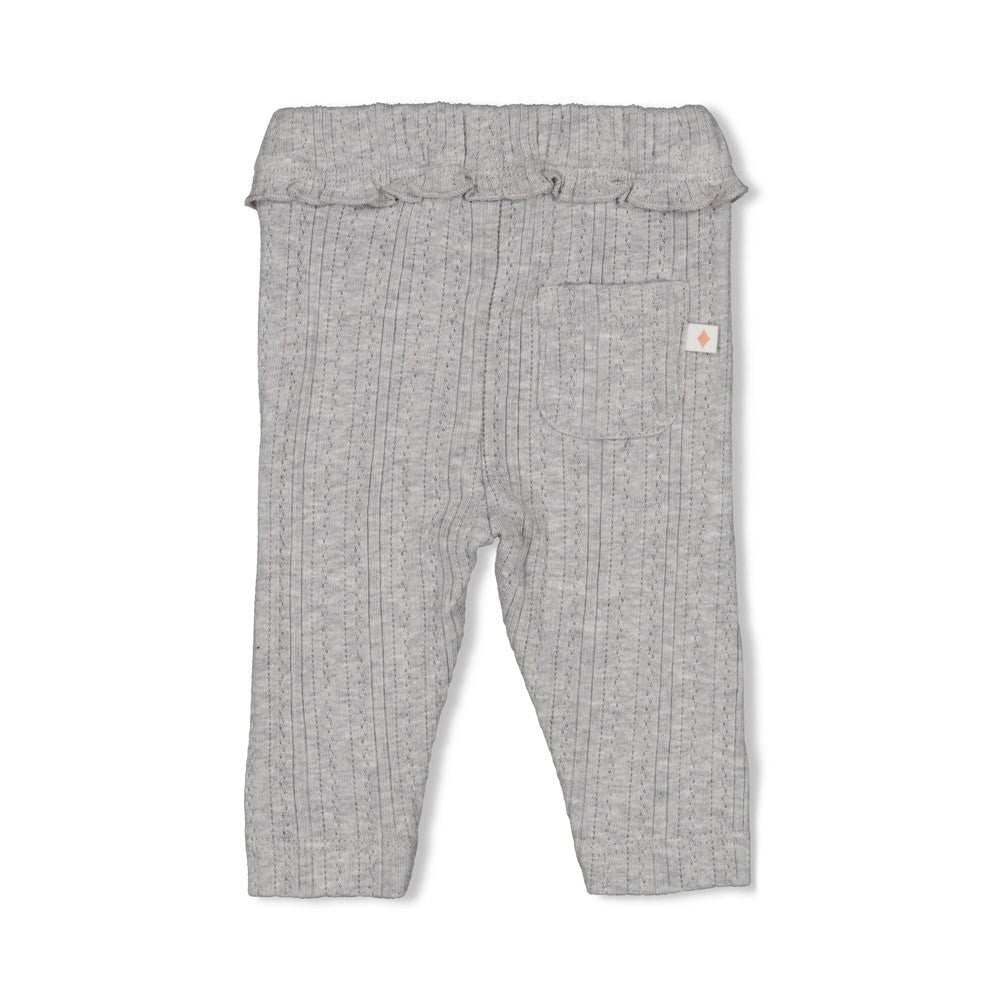 FIELDS OF GREEN - Organic Cotton Rib Ajour Knit Leggings