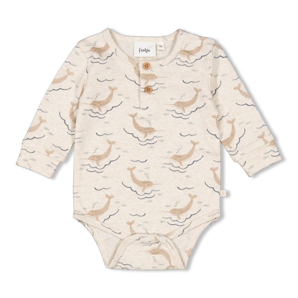 NARWAL - 100% Organic Cotton 1x1 Rib Knit Henley Collar Body